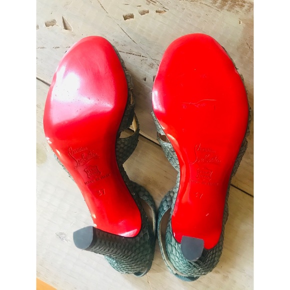 Christian Louboutin Python Slingbacks - Picture 2 of 4